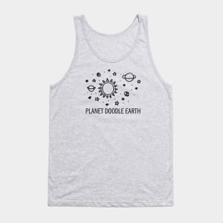 Planet Doodle Earth Tank Top